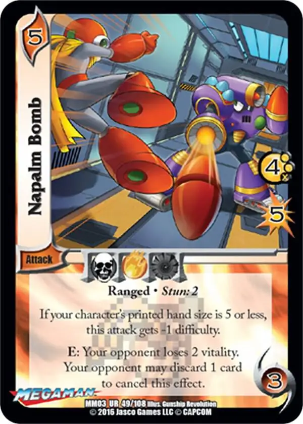Napalm Bomb card front