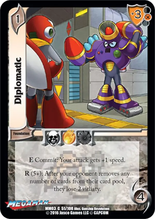 Diplomatic card front