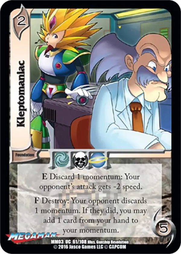 Kleptomaniac card front