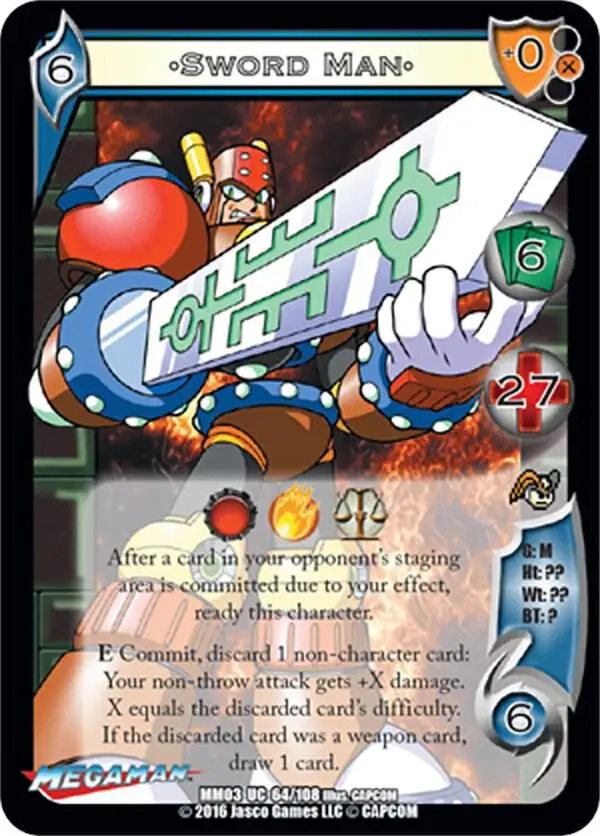 Sword Man card front