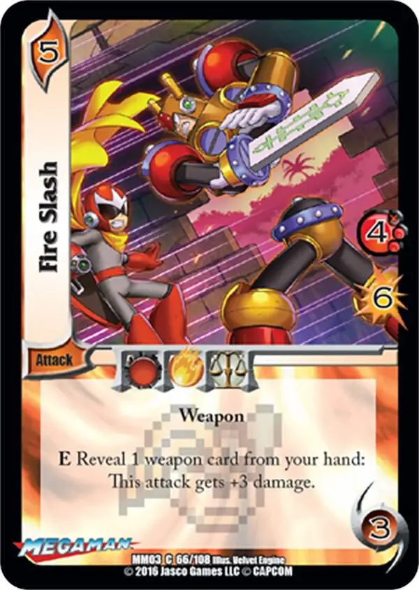Fire Slash card front