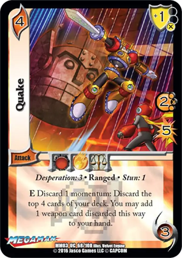 Quake card front
