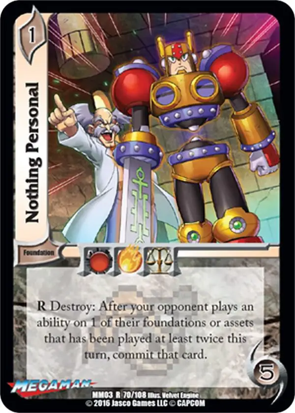 Nothing Personal card front