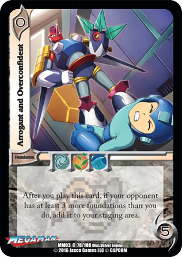 Arrogant and Overconfident card front