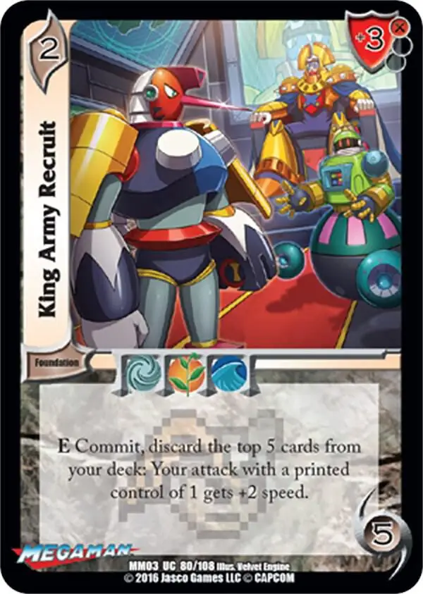 King Army Recruit card front