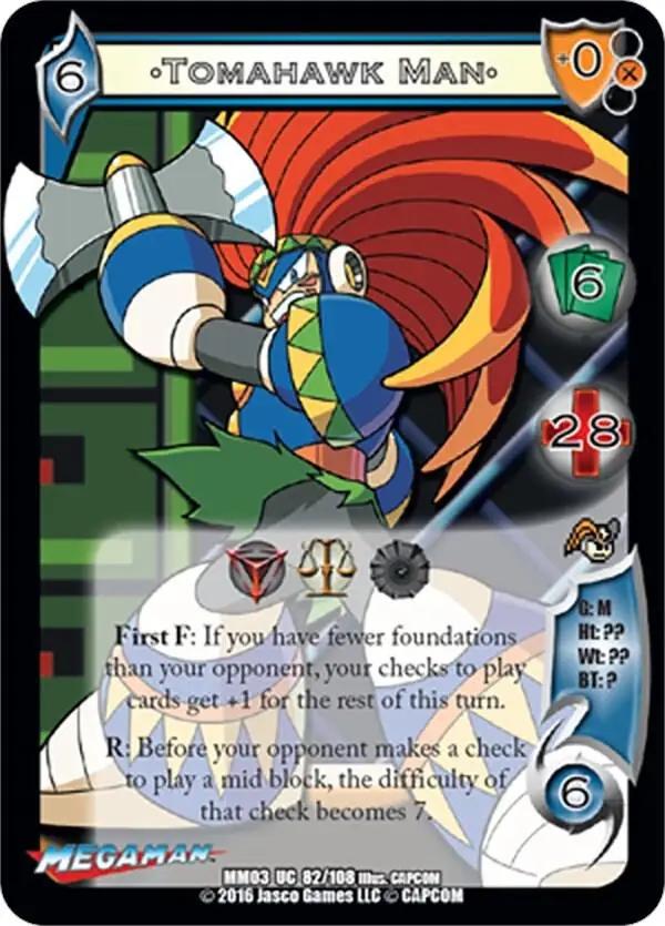 Tomahawk Man card front