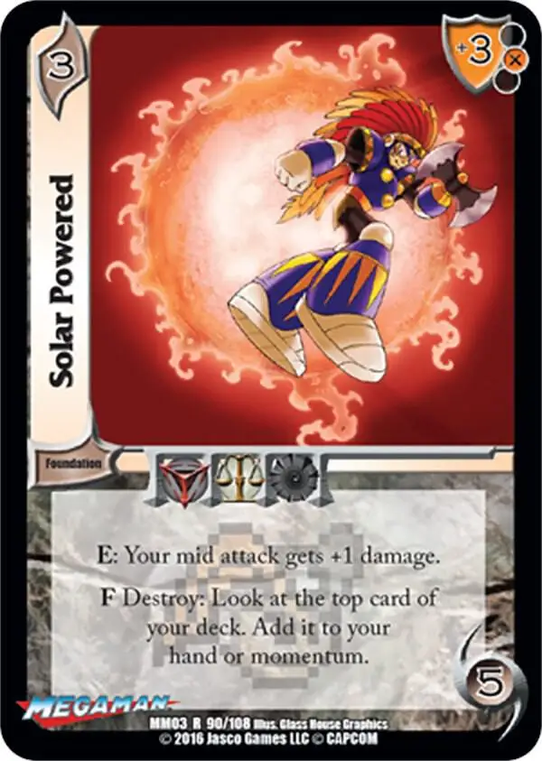 Solar Powered card front