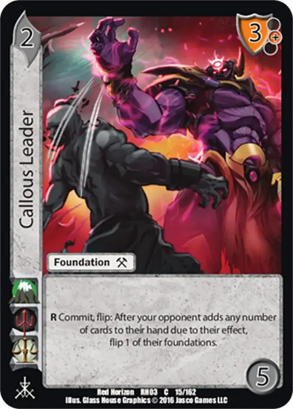 Callous Leader card front
