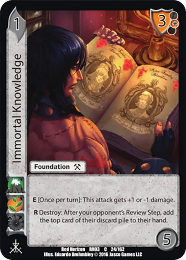 Immortal Knowledge card front