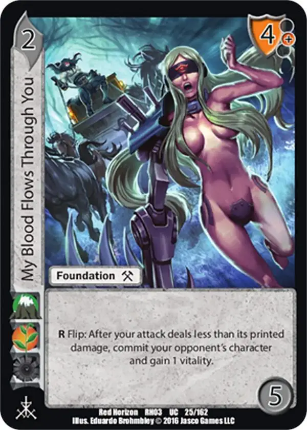 My Blood Flows Through You card front
