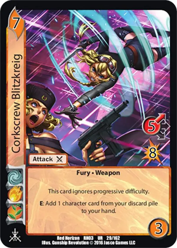 Corkscrew Blitzkreig card front