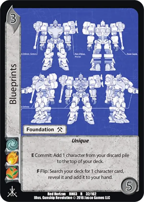 Blueprints card front