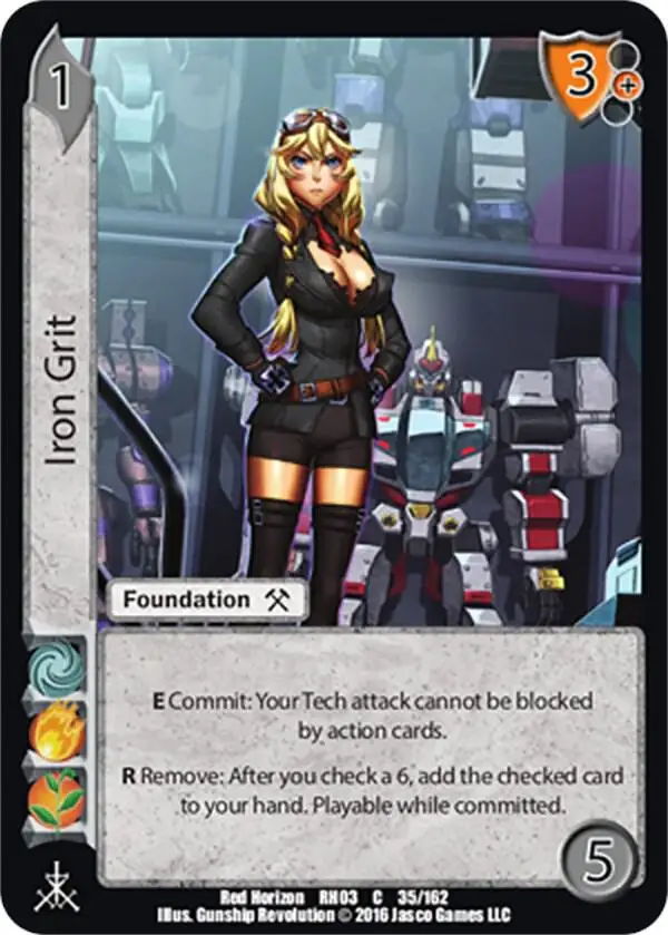 Iron Grit card front