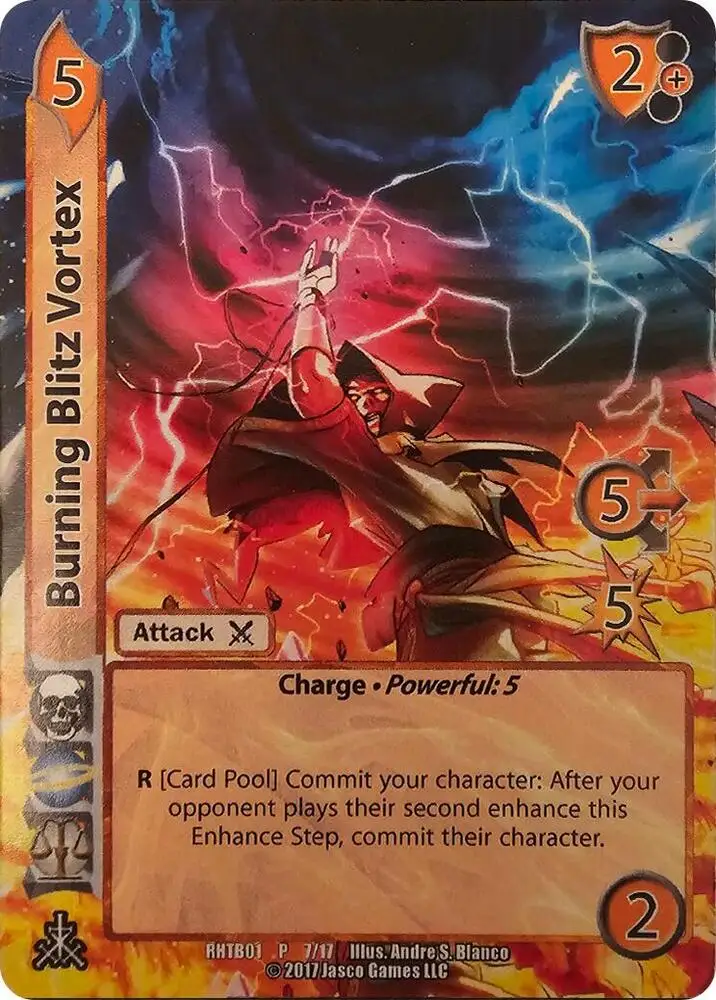 Burning Fire Vortex card front