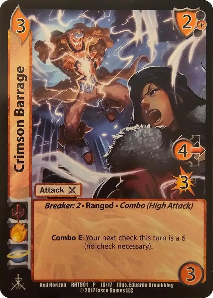 Crimson Barrage card front
