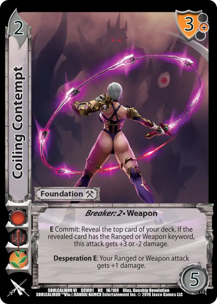 Coiling Contempt card front