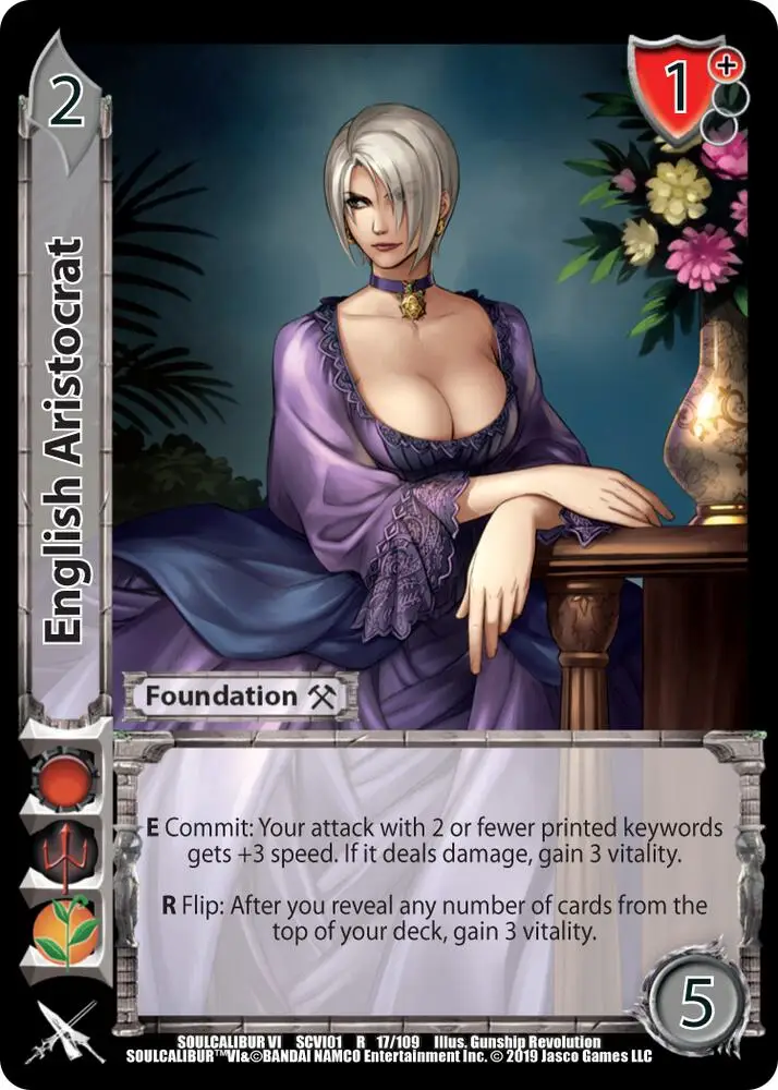 English Aristocrat card front
