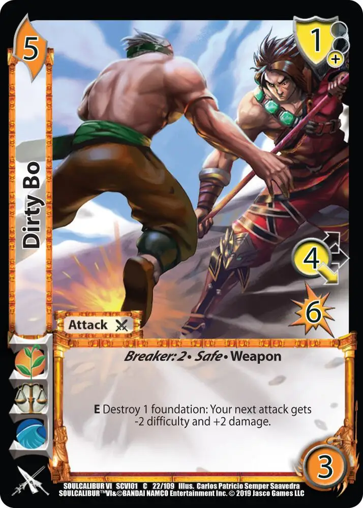Dirty Bo card front