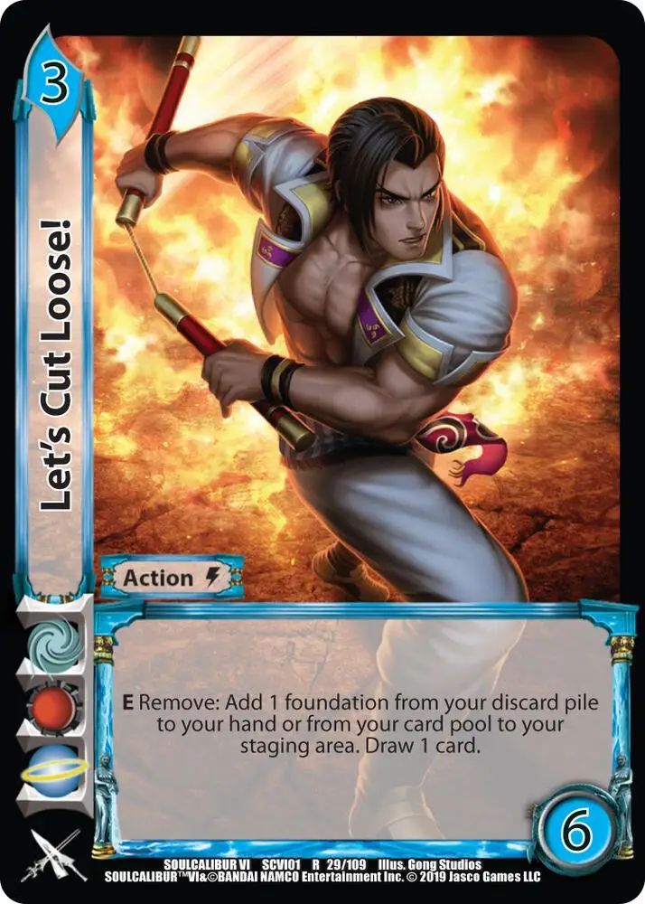 Let's Cut Loose! card front