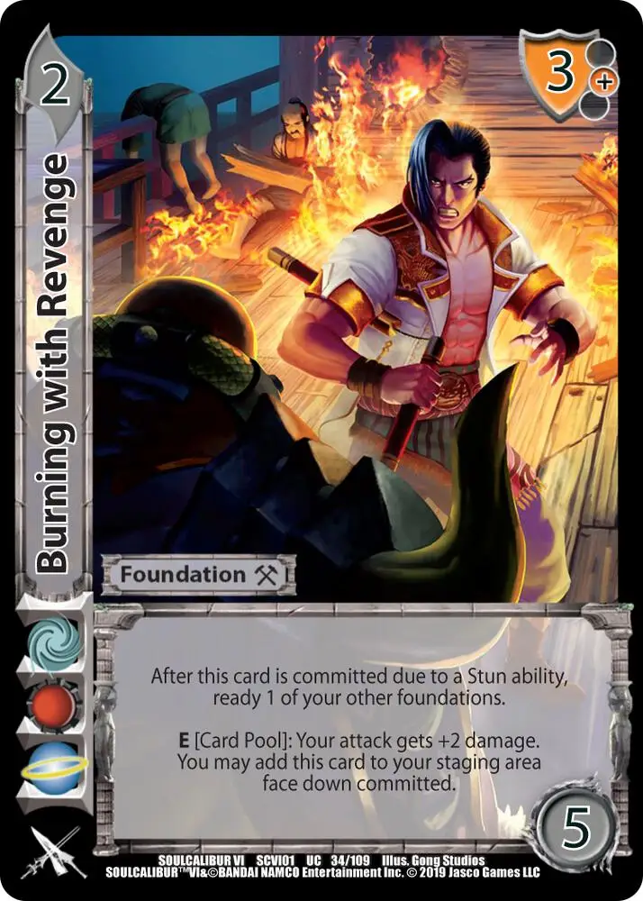 Burning with Revenge card front