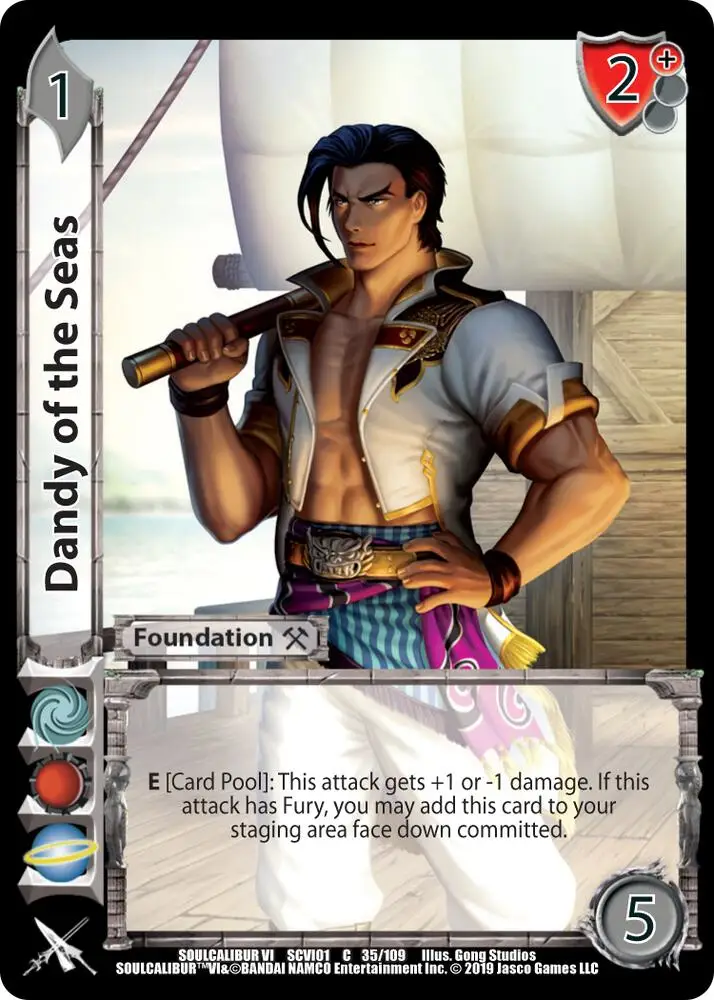 Dandy of the Seas card front