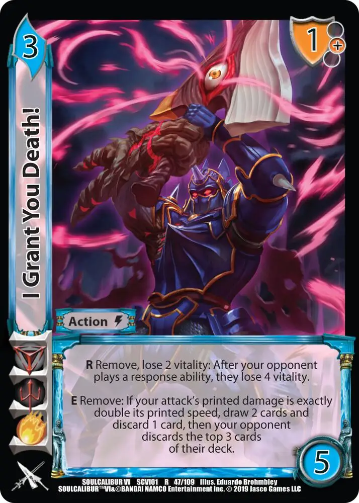 I Grant You Death! card front