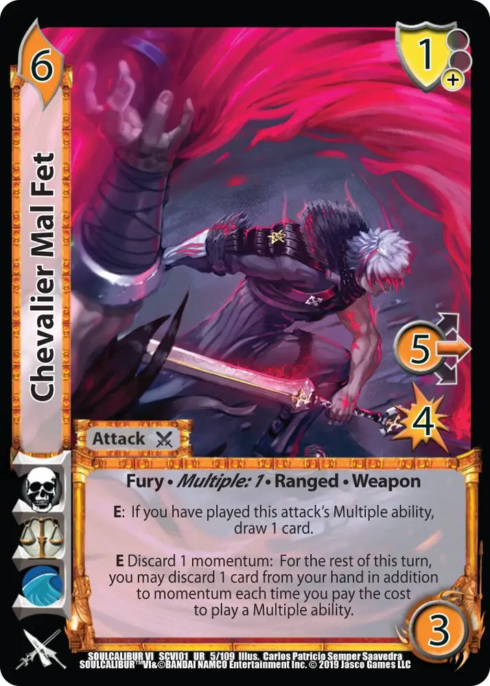 Chevalier Mal Fet card front