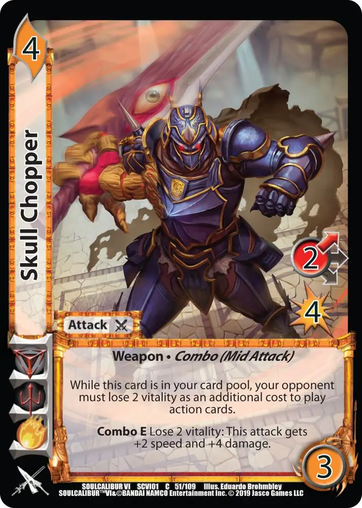 Skull Chopper card front