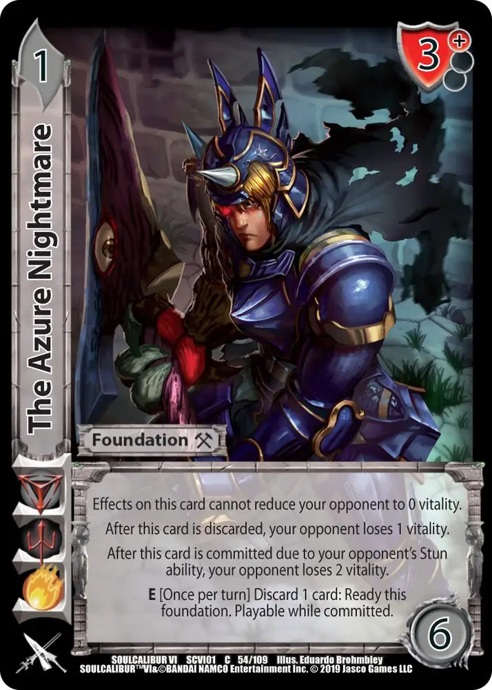 The Azure Nightmare card front