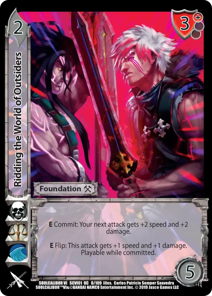 Ridding the World of Outsiders card front