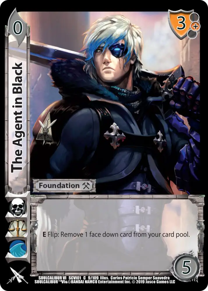 The Agent in Black card front