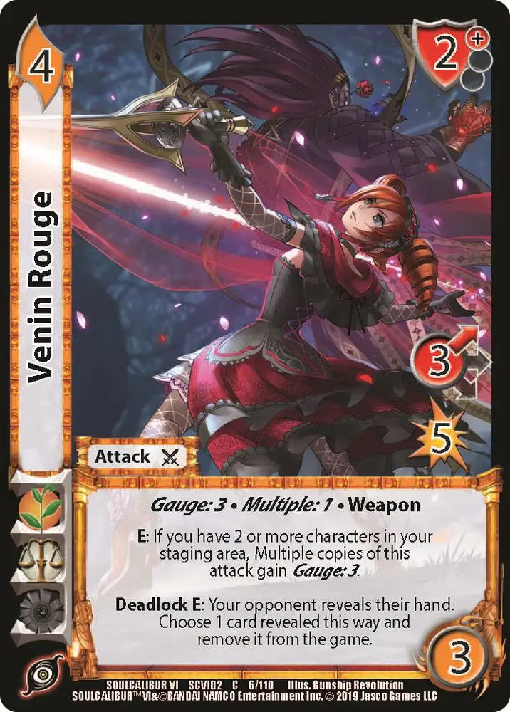 Venin Rouge card front