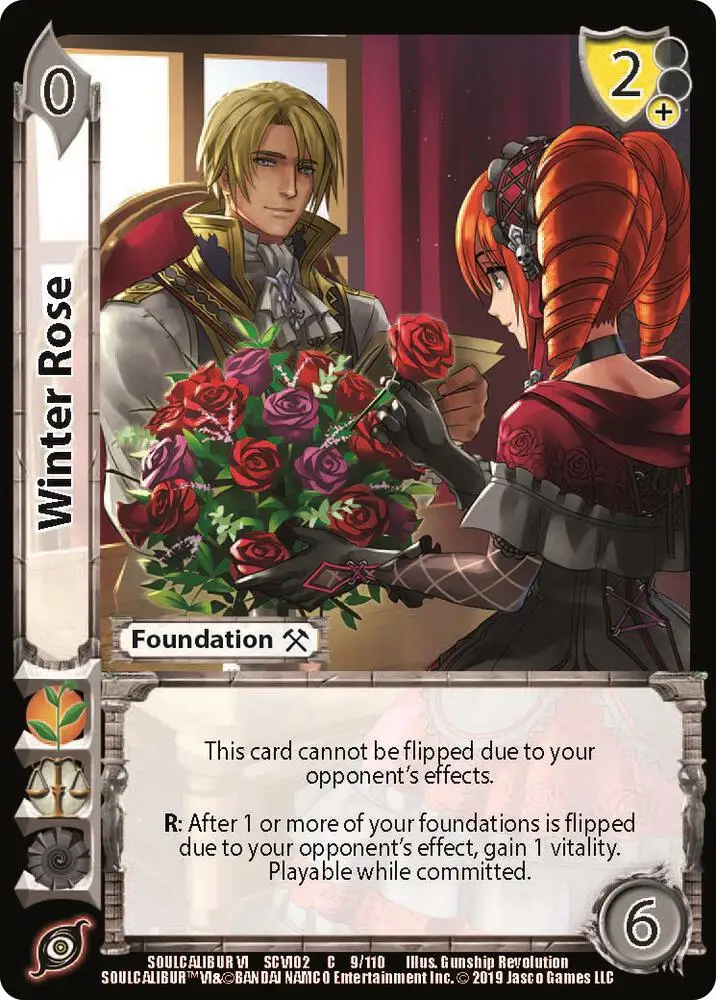 Winter Rose card front