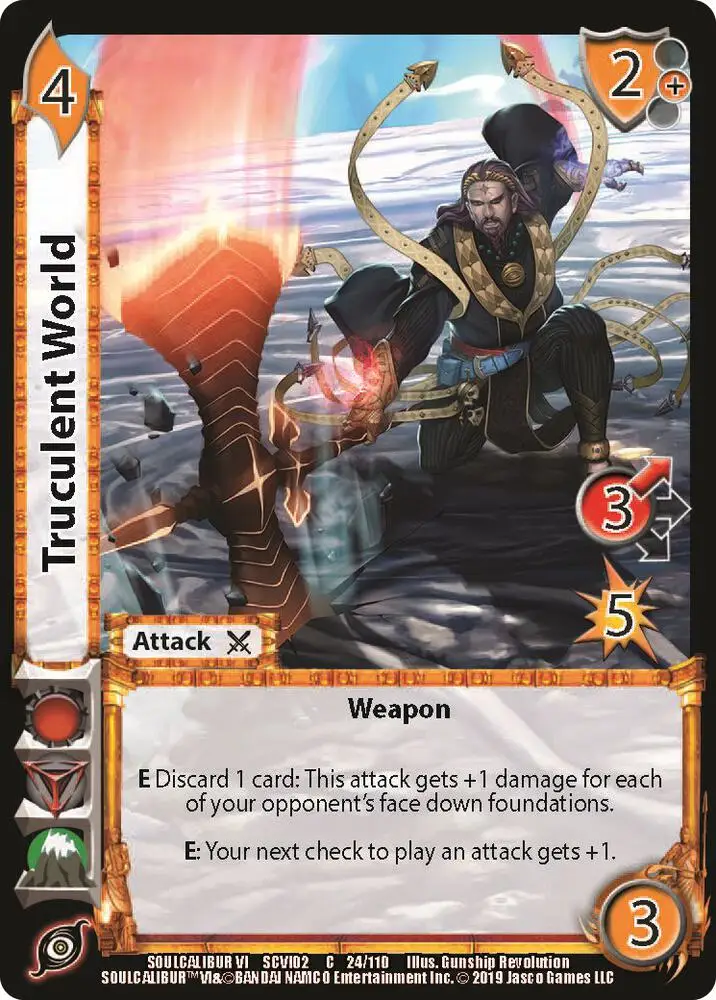 Truculent World card front