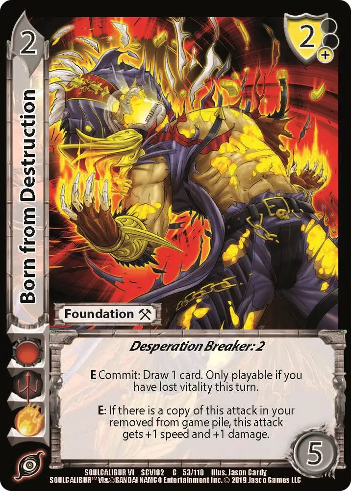 Born From Destruction card front
