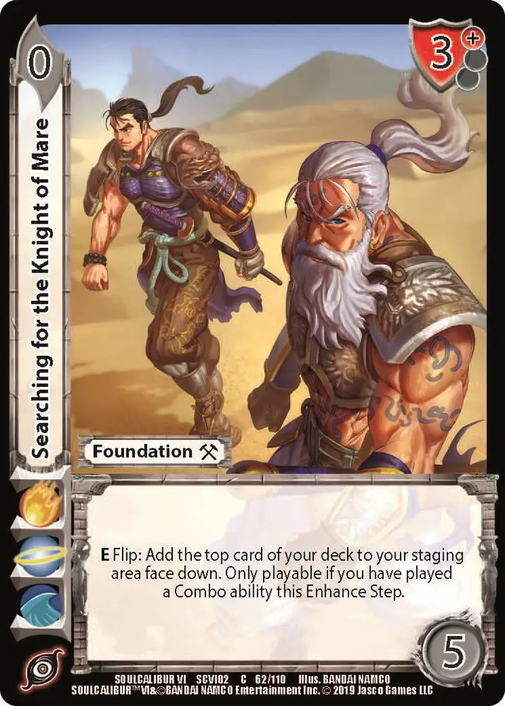 Searching for the Knight of Mare card front