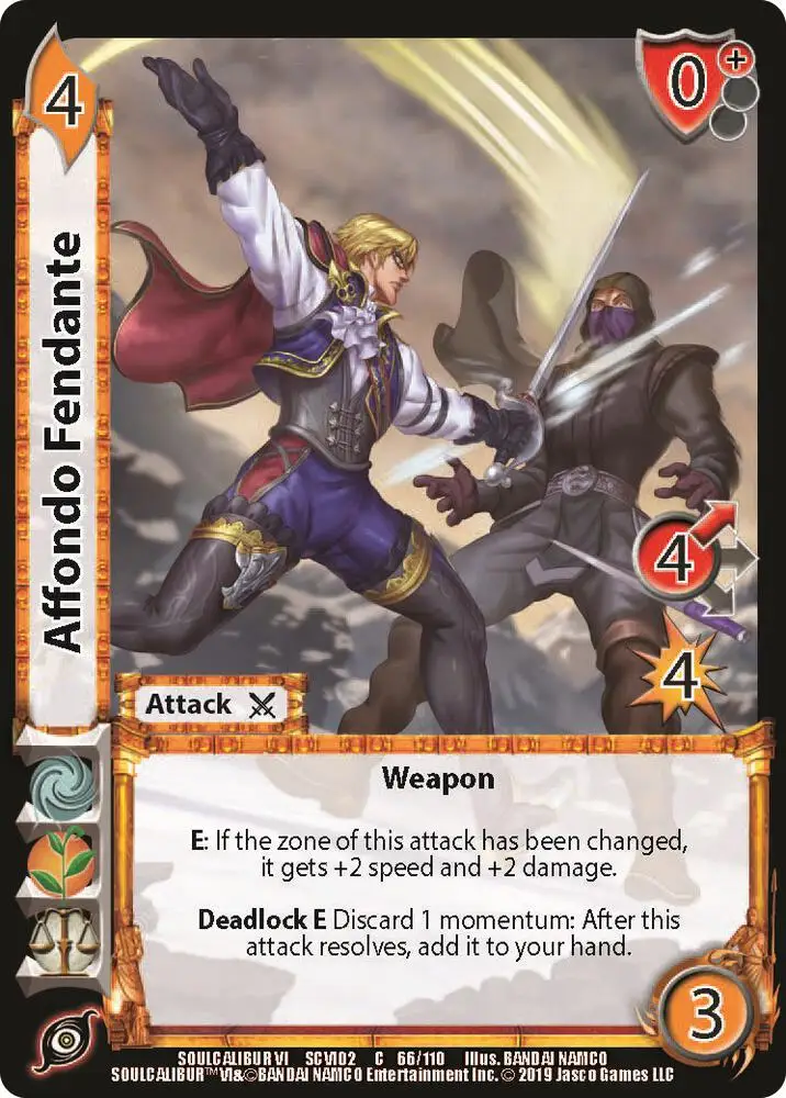 Affondo Fendante card front