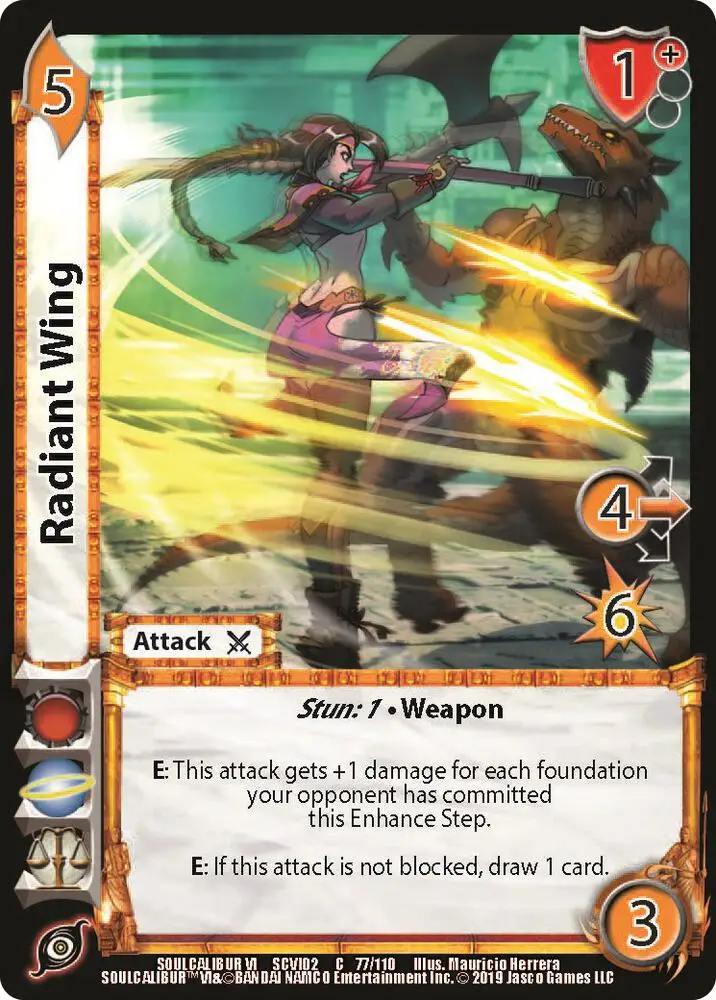 Radiant Wing card front