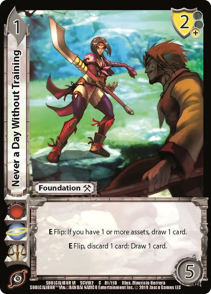 Never a Day Without Training card front