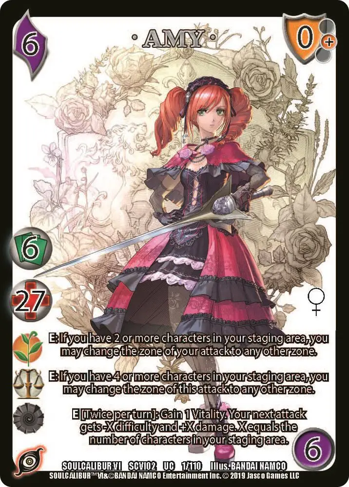 Amy card front