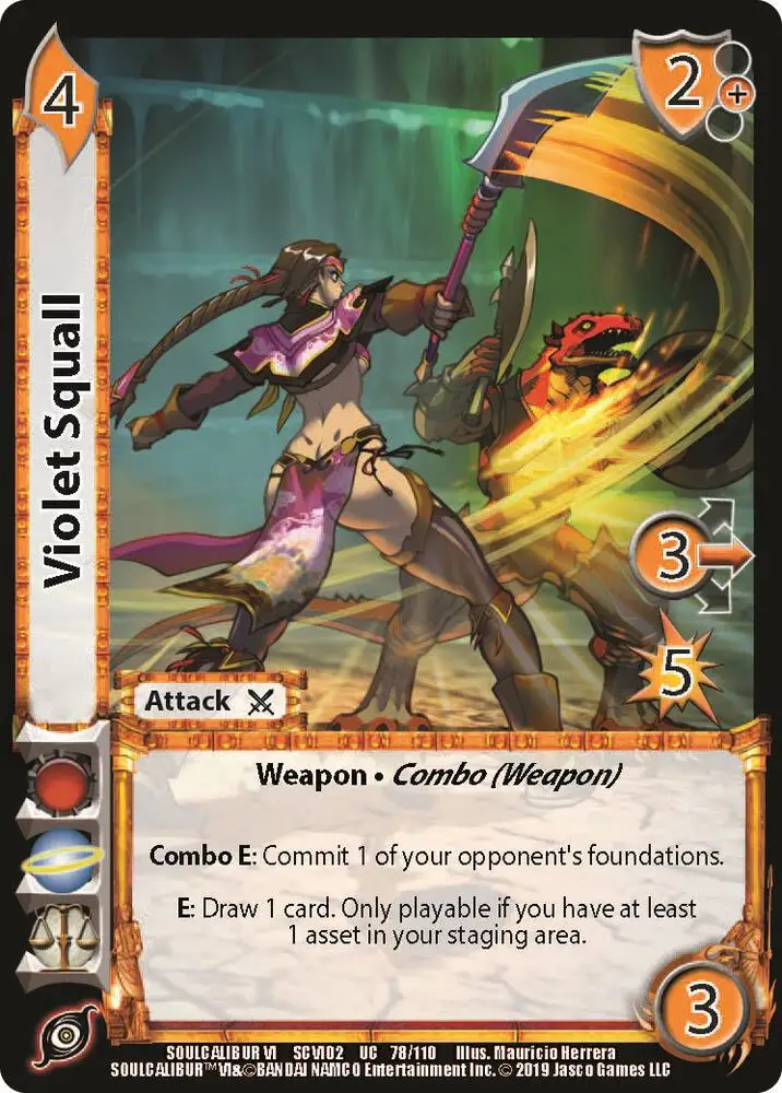 Violet Squall card front