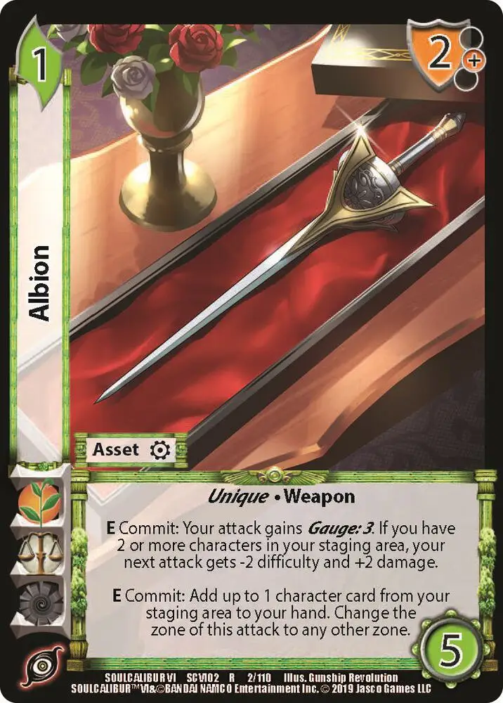 Albion card front