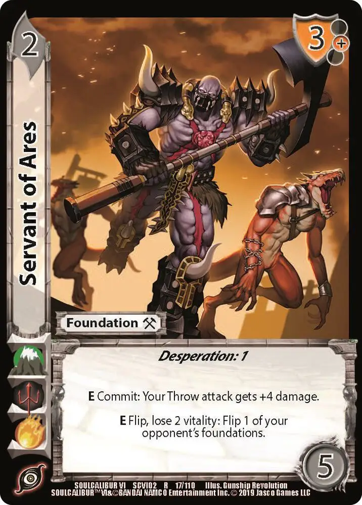 Servant of Ares card front