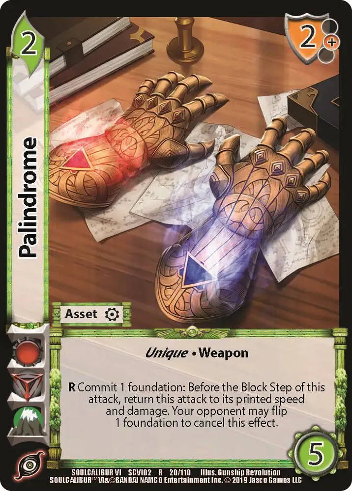 Palindrome card front