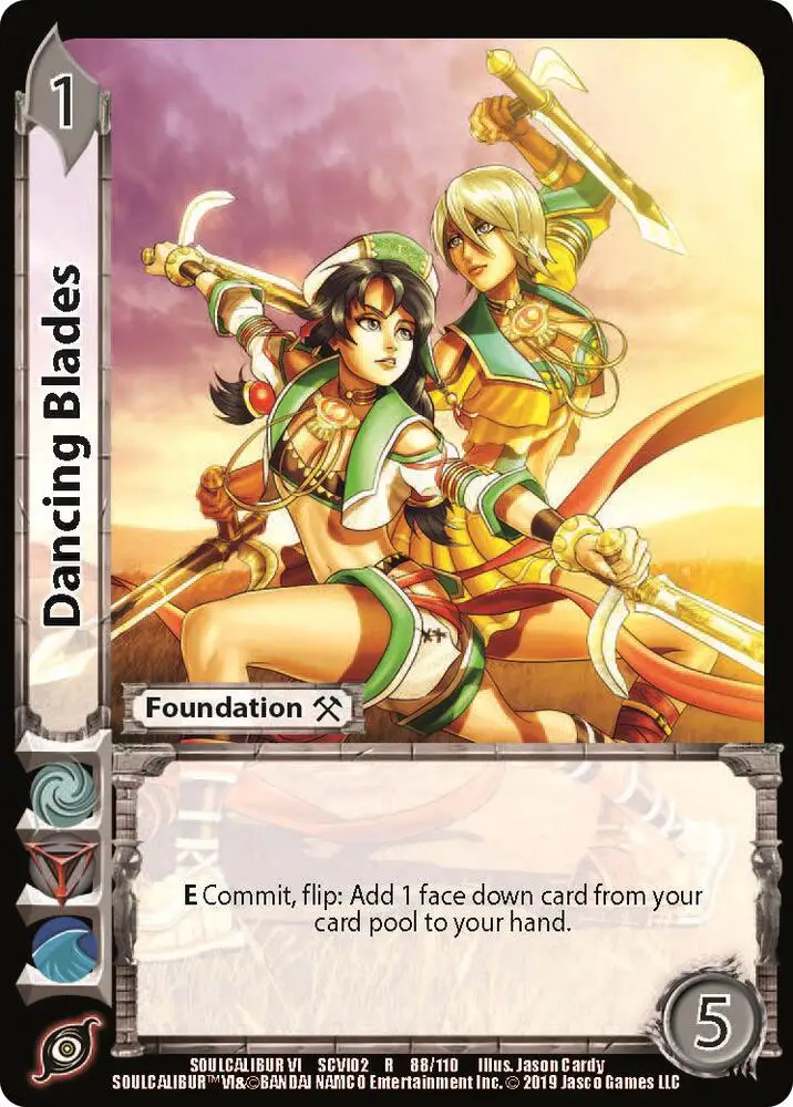 Dancing Blades card front