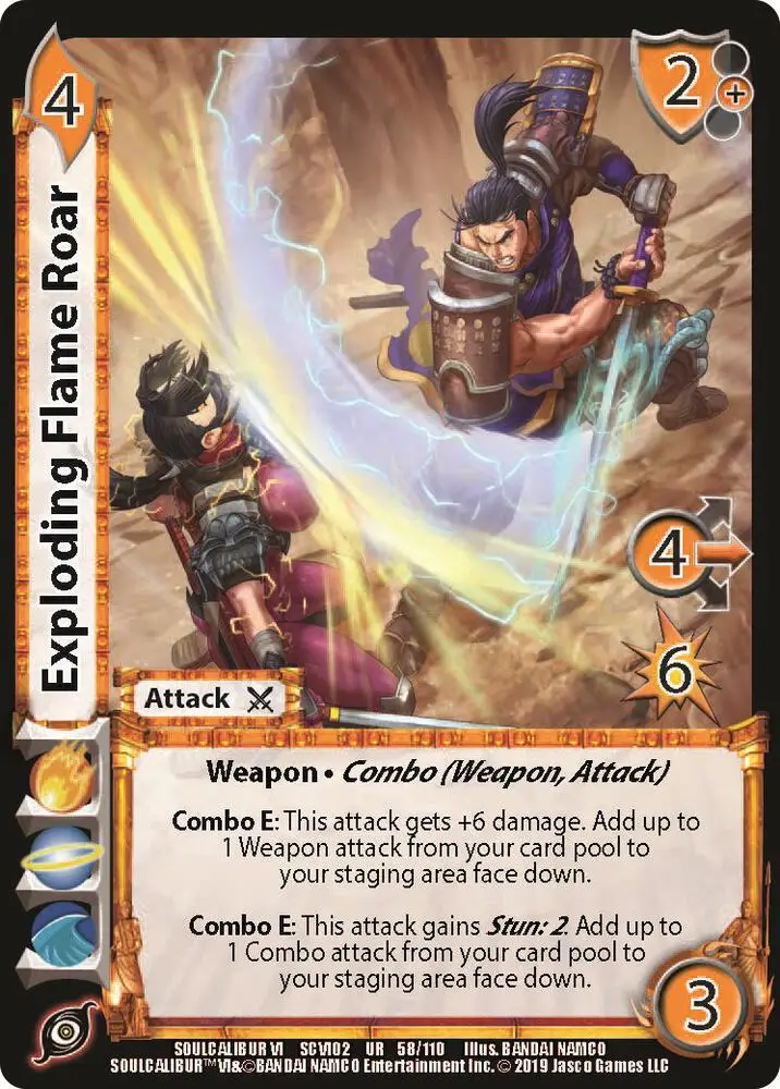Exploding Flame Roar card front