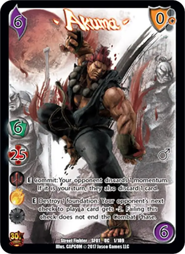 Akuma card front