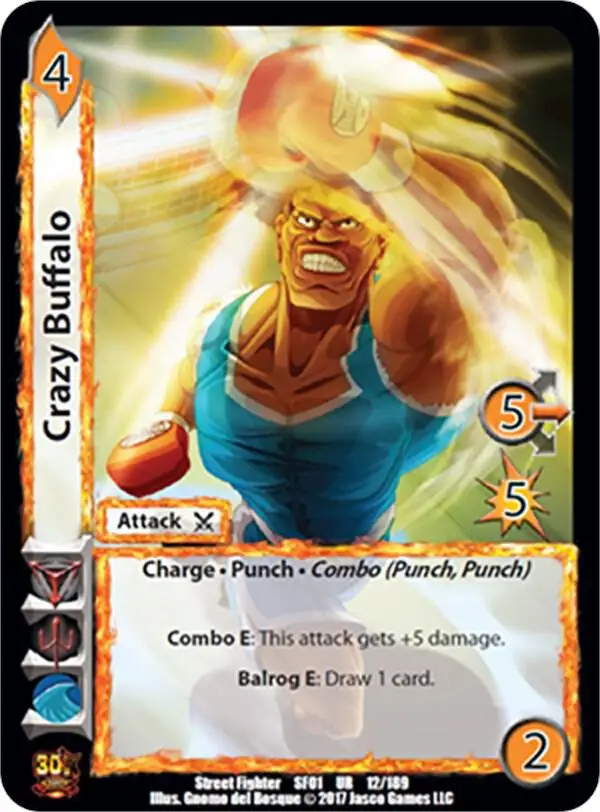 Crazy Buffalo card front