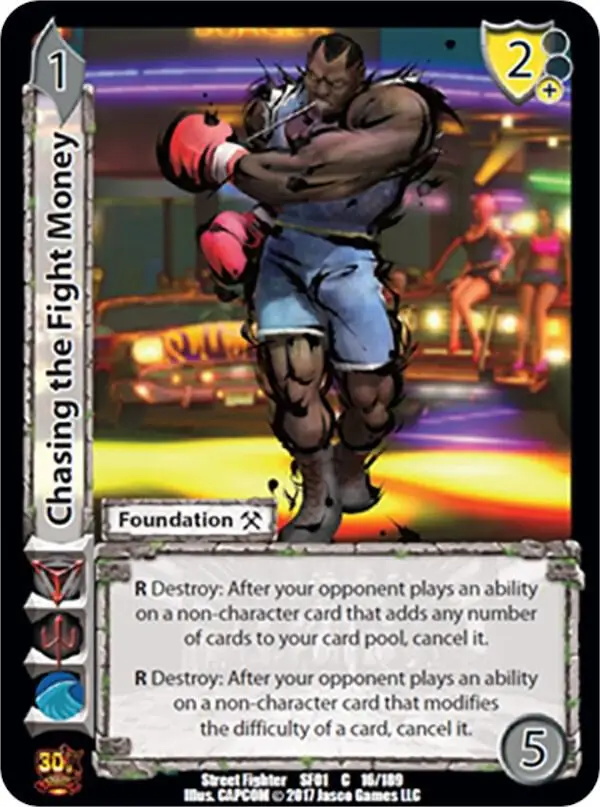 Chasing the Fight Money card front