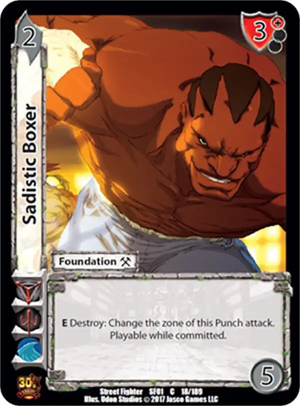 Sadistic Boxer card front